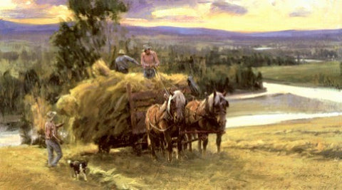 "Haying At Dusk"