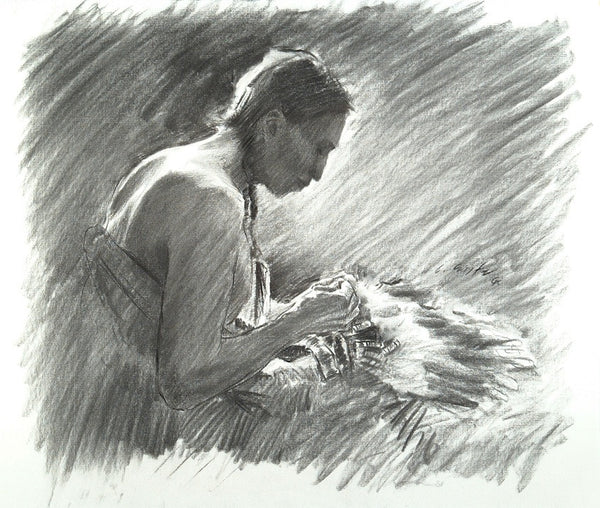 "Repairing The Old War Bonnet"