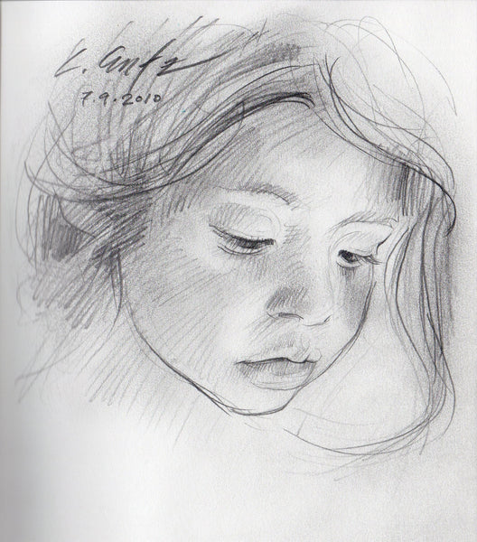 "Sketch of a Young Girl"