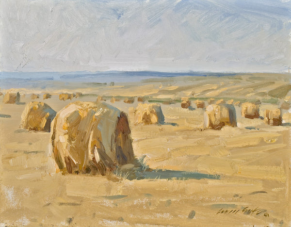 "Strawbales On The Way To Ryegate"