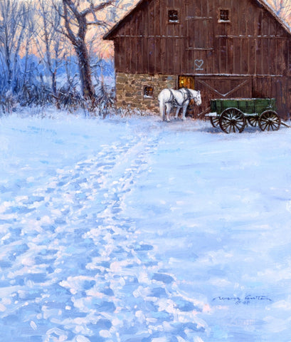 "Winter Evening On The Heart Bar"